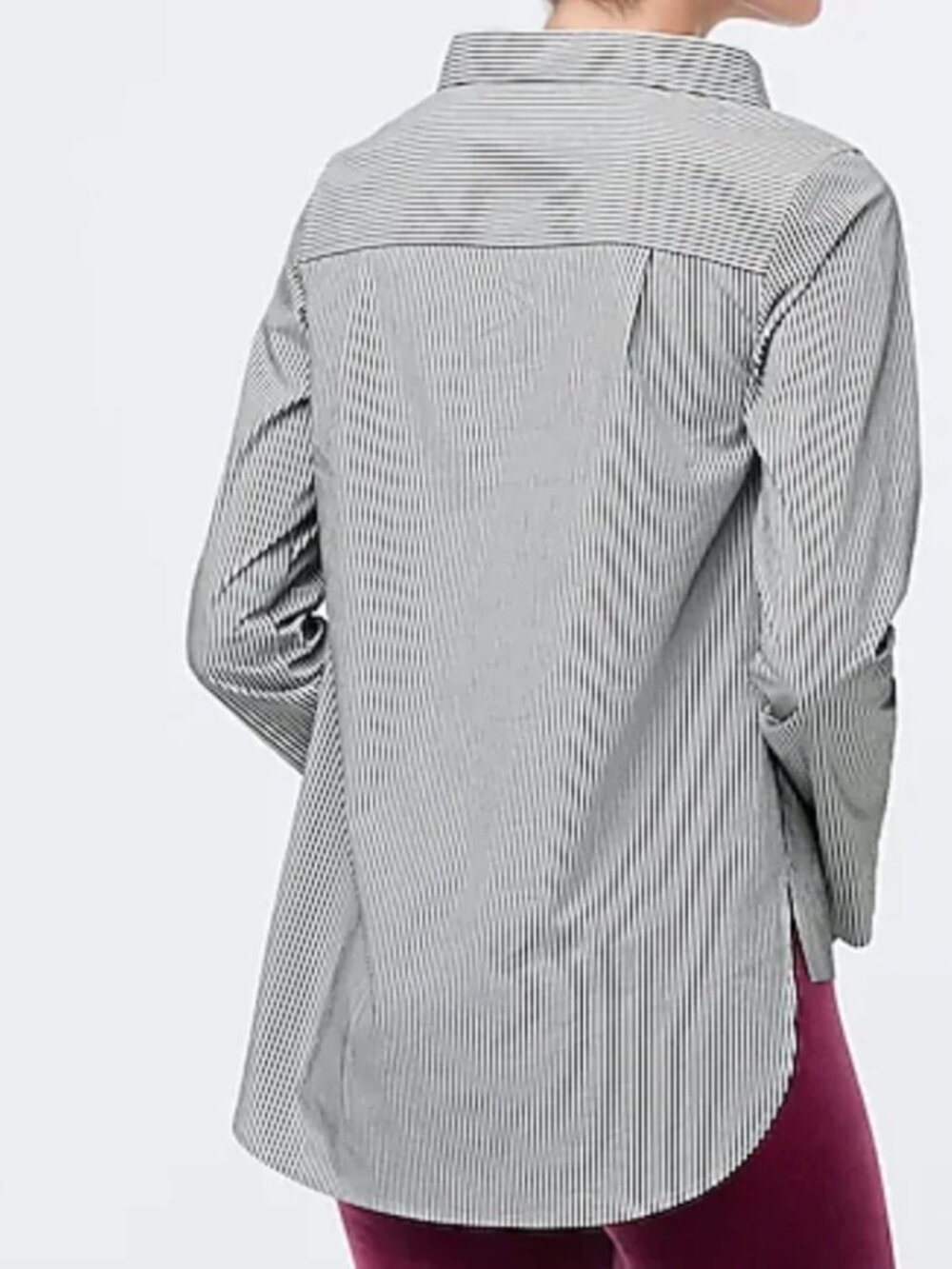 JCrew Funnel Neck Striped Shirt - Picture 3 of 8